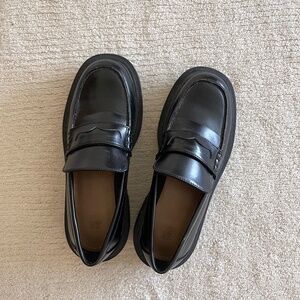 Platform Black Loafers